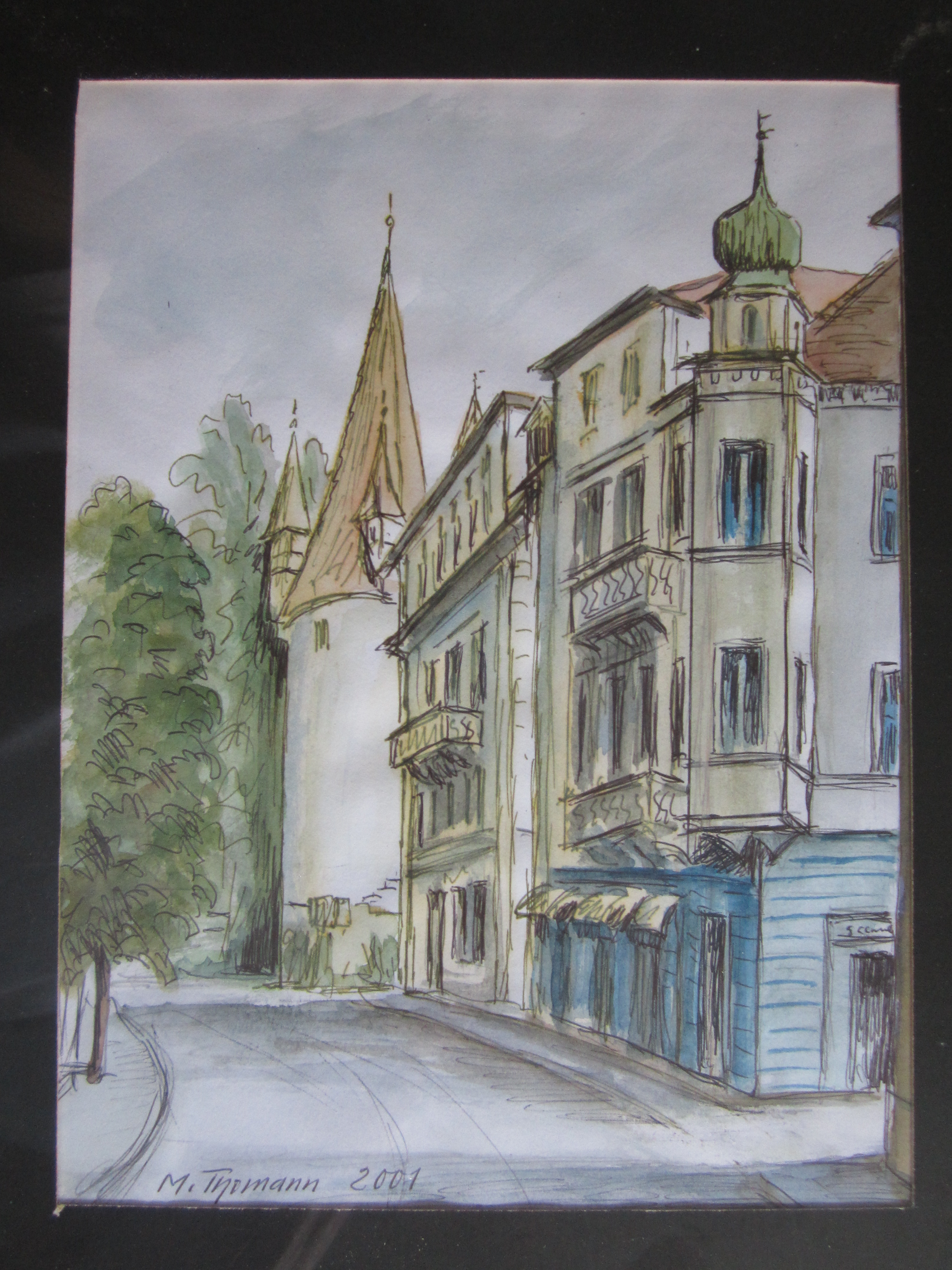 Blick Zeppelinstraße bis Diebsturm